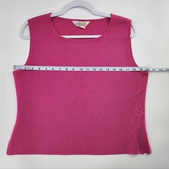 Exclusively Misook Tank Top Layering Pink Large - Picture 5 of 7